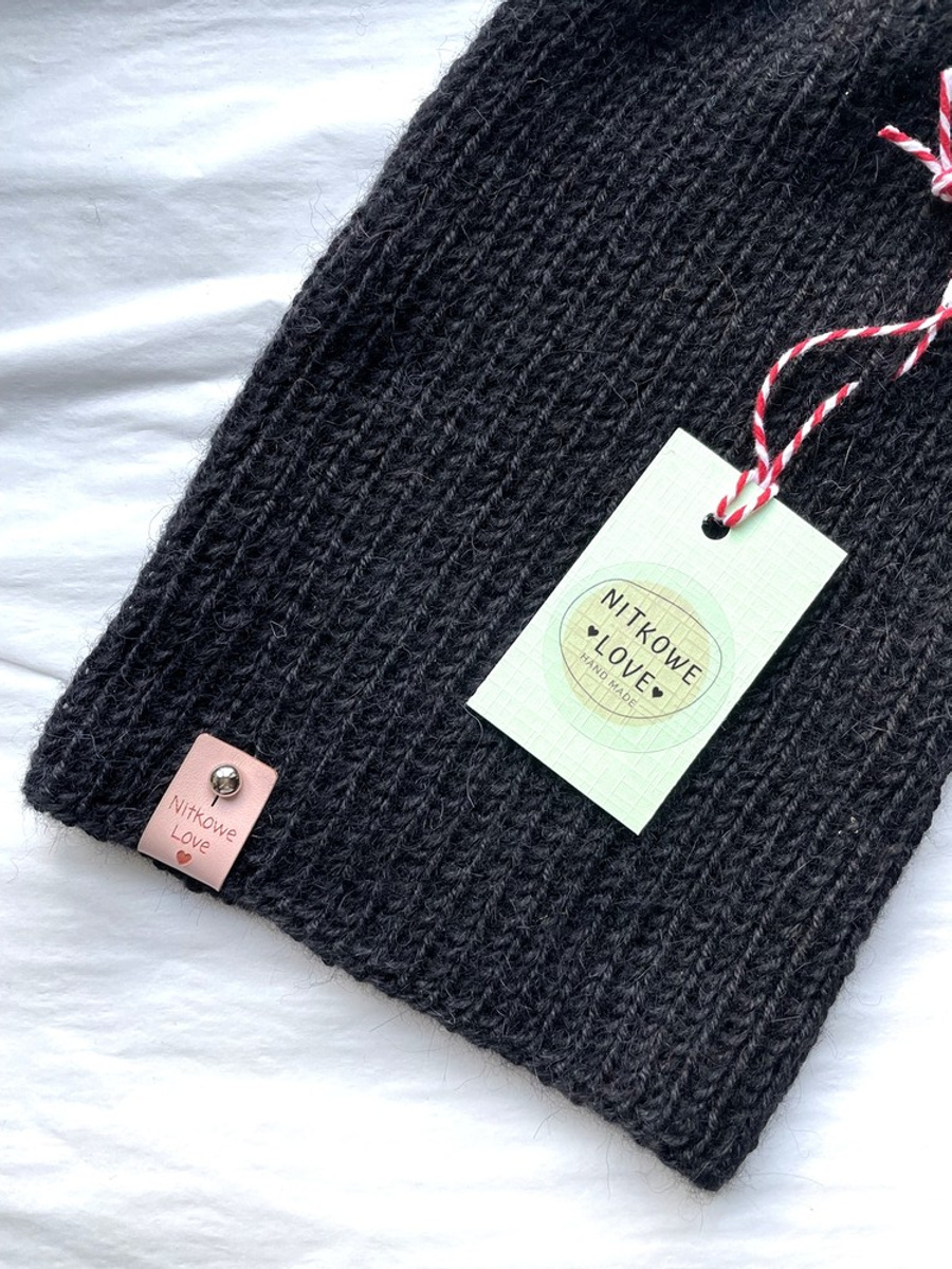 KIARA Women's Alpaca Beanie 100% Alpaca 8903 Black