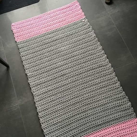 Ręcznie robiony Dywan ze sznurka bawełnianego JULA PASKI