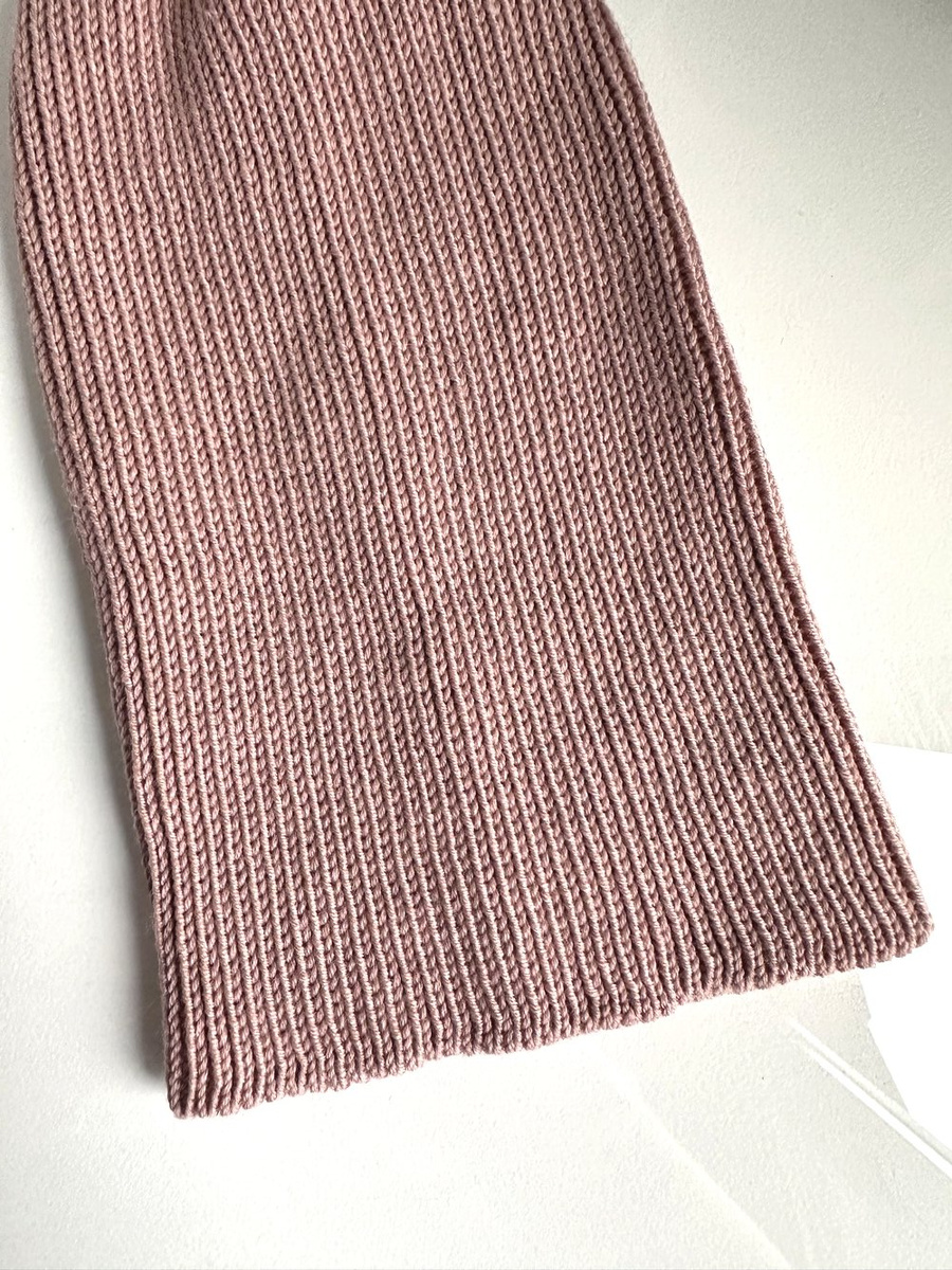 VARELLA – czapka z wełny merino 100% Baby Merino 49 Pustynna Róża, beanie przejściowa