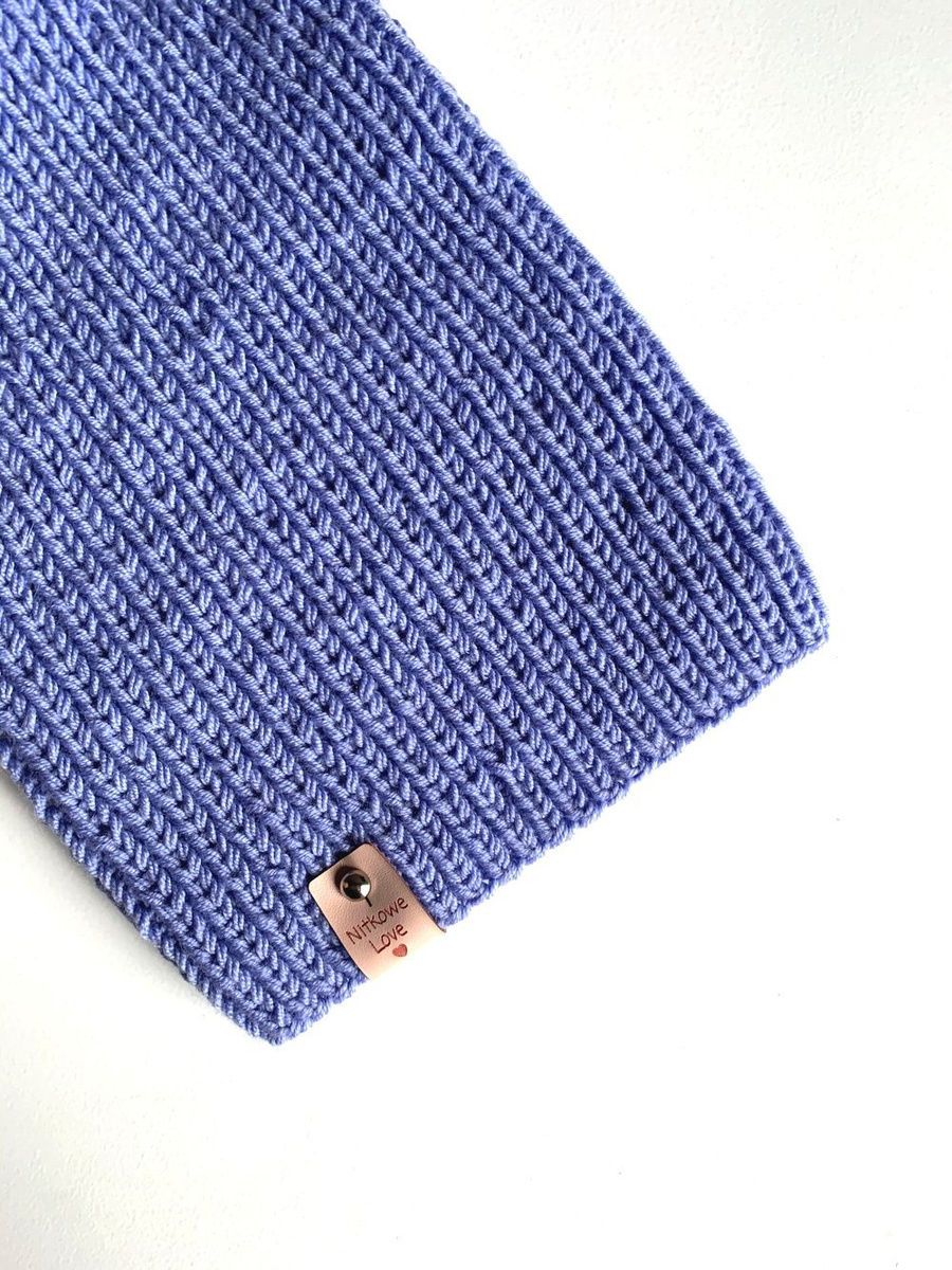 NANA – czapka beanie z wełny 100% Baby Merino 25 Lawenda