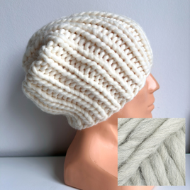 ASHER – gruba czapka zimowa damska z wełny 11 Jasny szary