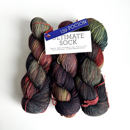 Ręcznie farbowana włóczka Malabrigo ULTIMATE SOCK merynos z nylonem US139 Pocion