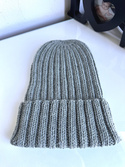 HELLI Turn-Up Beanie 100% Baby Merino Wool 50 Zielona Szałwia