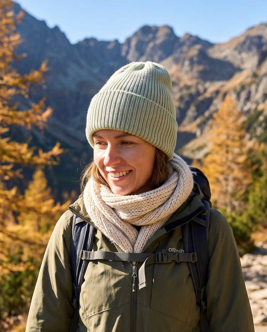 VARELLA – czapka z wełny merino baby merino 58 lody pistacjowe