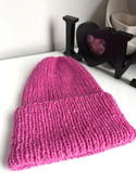CHMURKA – czapka z alpaki damska ręcznie robiona 39 magenta