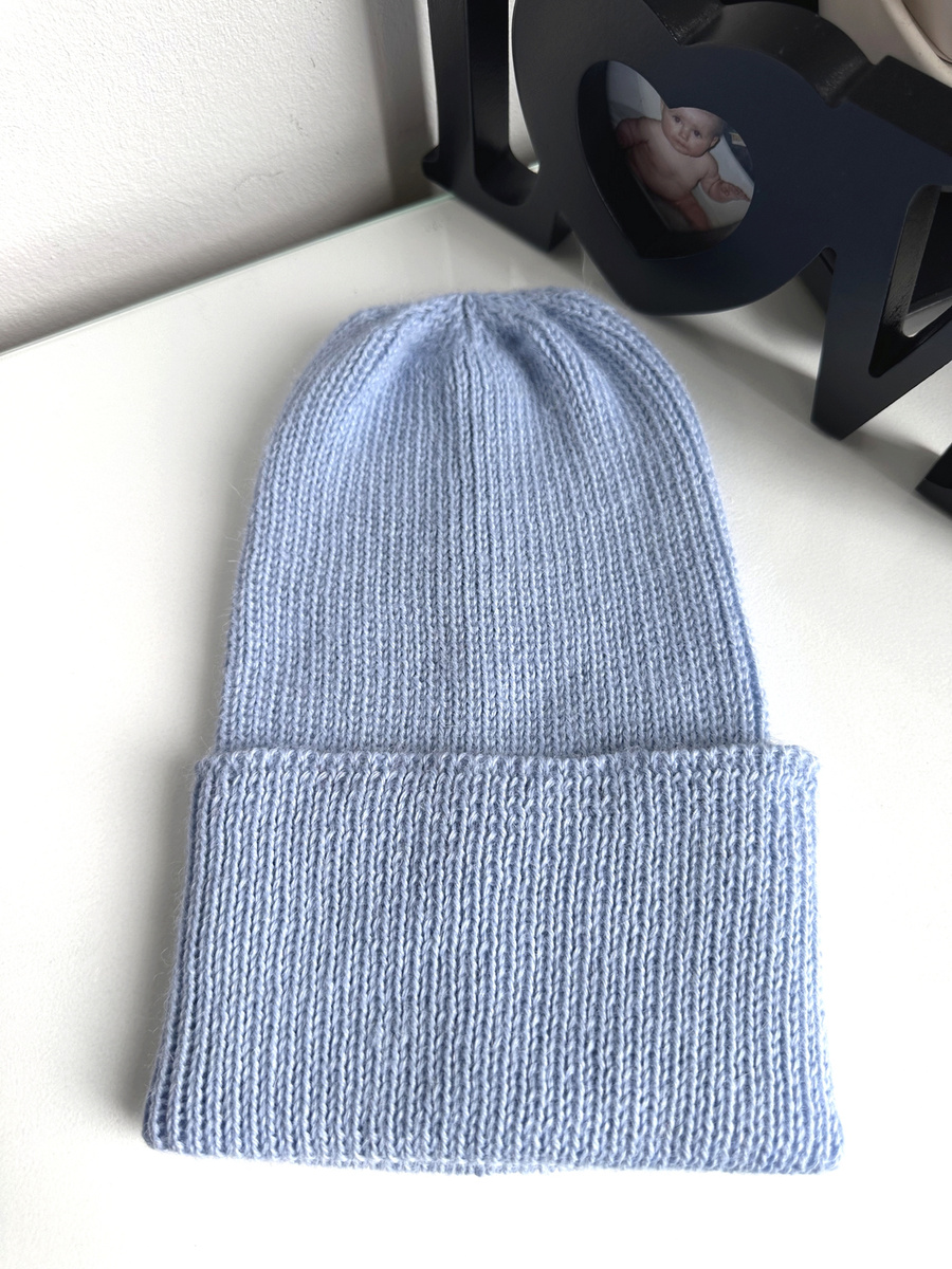 HELEN – czapka z 100% alpaki 6205 błękitny