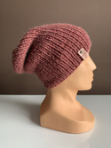 KIARA Alpaca Beanie 100% 9024 ciemny blush