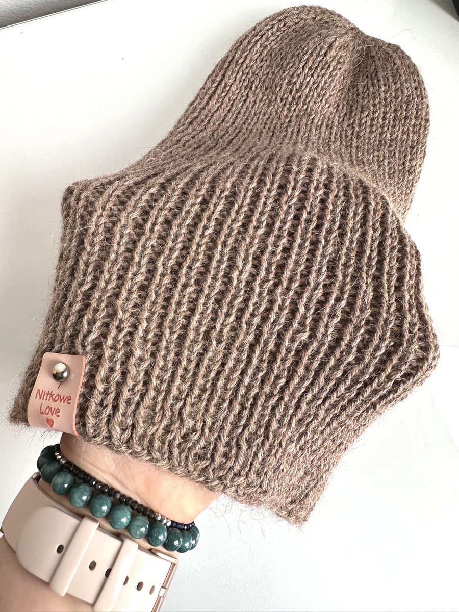 KIARA Alpaca Beanie 100% Alpaca 618 Nugat Beige