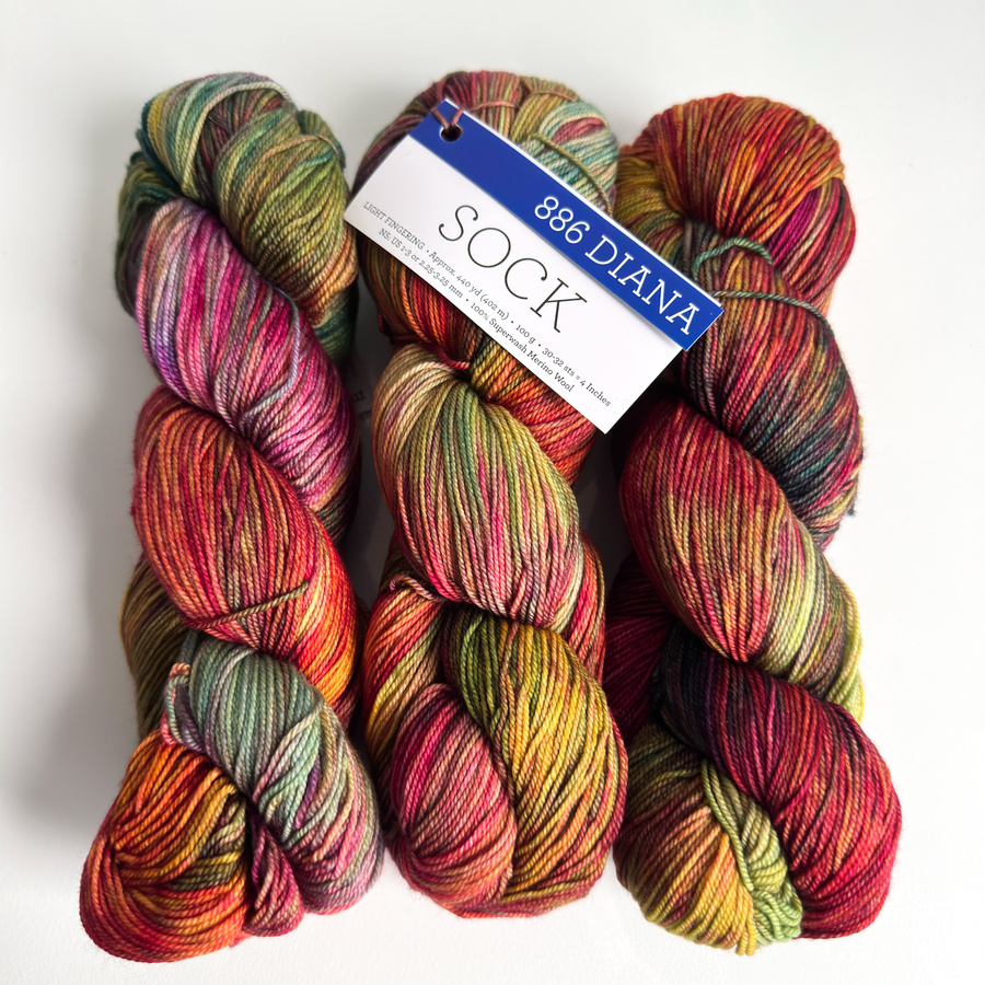 Włóczka skarpetkowa Malabrigo SOCK SW886 DIANA