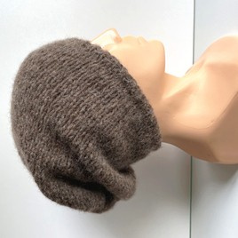 CHMURKA – czapka beanie z alpaki damska 05 brąz