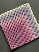 Kocyk dziecięcy wykonany ręcznie na szydełku 82x82 cm Różowe ombre, hand made