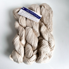 Ręcznie farbowana włóczka Malabrigo SUSURRO jedwab, len i merynos SUS063 NATURAL
