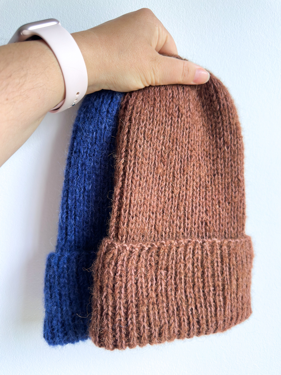 MORGANA – czapka damska handmade alpaka + merynos 52/38 Czekolada