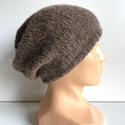 CHMURKA Beanie-Mütze aus Alpaka 05 Braun