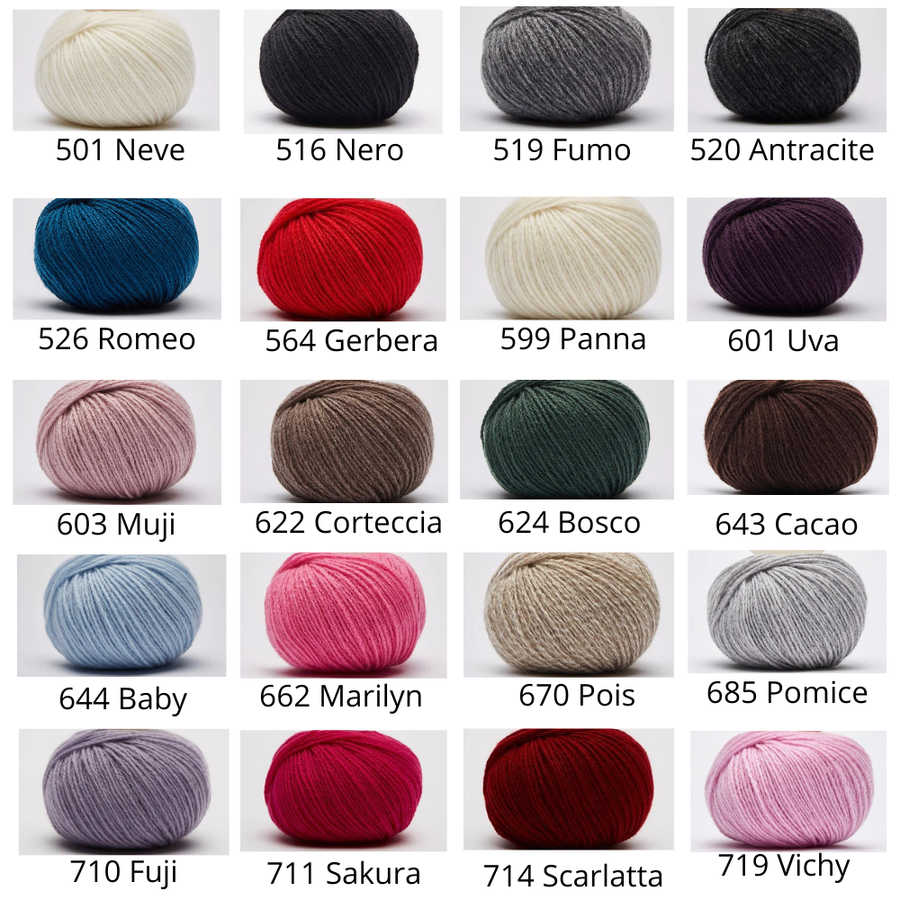 Wełniany KOMIN KASZMIR 100% - WÄHLE EINE FARBE