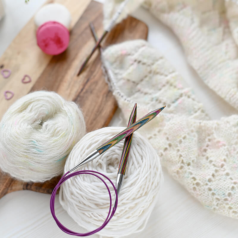 Druty drewniane na żyłce KnitPro Symfonie 60 cm