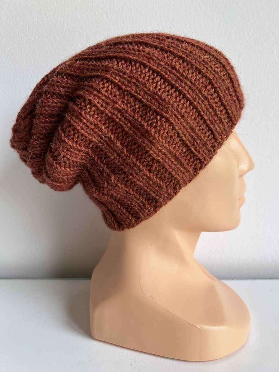 LAURIN – czapka z alpaki damska 9025 orzechowy