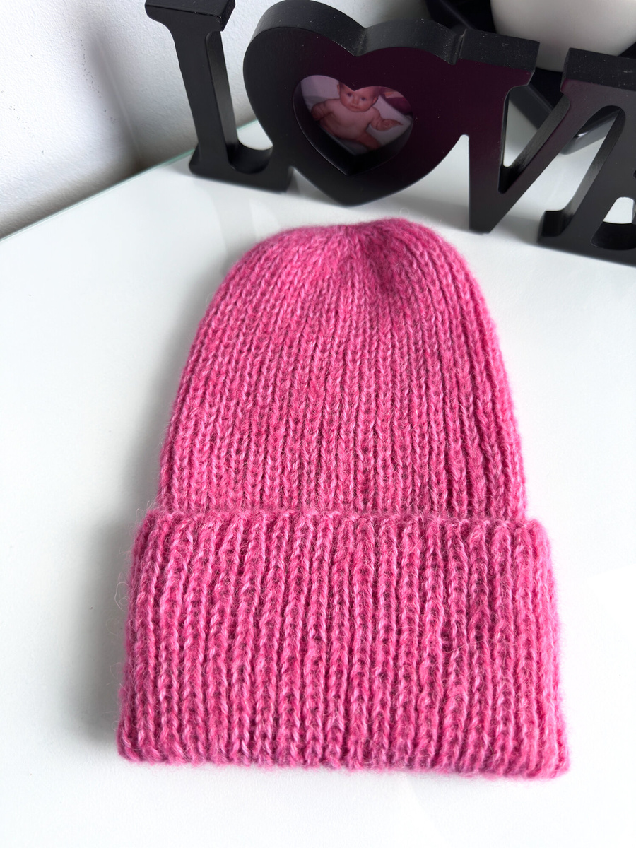 MORGANA – czapka damska zimowa alpaka + jedwab 9034/31 Płatek Róży