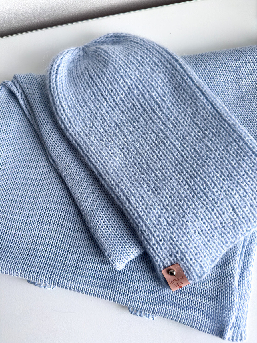 Ciepły i przytulny szal Nitkowe Love 230x35 cm 100% Baby Merino - WYBIERZ KOLOR