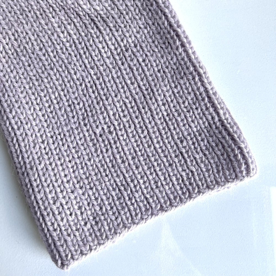 KIARA – czapka beanie z alpaki 100% damska 4010 Jasna Lawenda zimowa