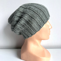 HELLI – czapka zimowa merino damska 100% Baby Merino 50 Zielona Szałwia