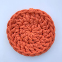Podkładka pod kubek ze sznurka bawełnianego 11 cm pomarańczowy