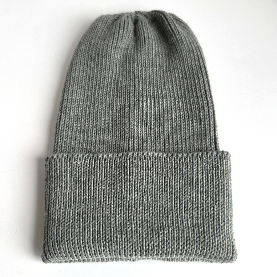 VARELLA – czapka beanie z wełny merino 100% 50 Zielona Szałwia jesienno‑zimowa