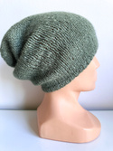 CHMURKA Beanie-Mütze aus Alpaka 48 antyczna zieleń