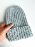 MARGARET Handmade Beanie Alpaca Mohair and Silk 9037 Jasna Morska Zieleń