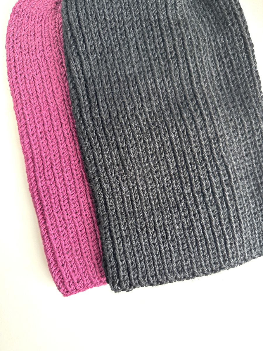NANA – czapka beanie z wełny baby merino 34 Wrzos, jesienno-zimowa