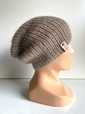 MARI Handmade Beanie in Alpaca Mohair and Silk 2020/20 Beige