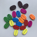 Guzik drewniany Handmade 1,8 cm czerwony