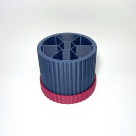 Spin & Sort Dreh-Organizer für Häkelnadeln, Stifte, Pinsel – Lavendelrosa