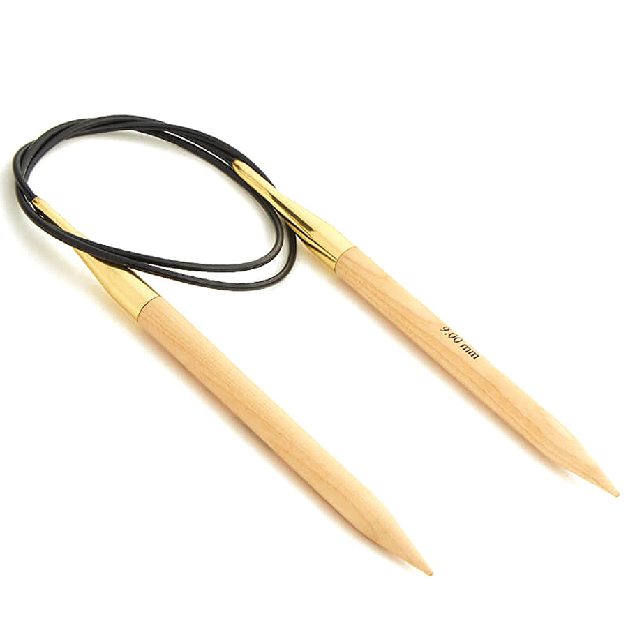 Druty drewniane na żyłce KnitPro Basix 80 cm