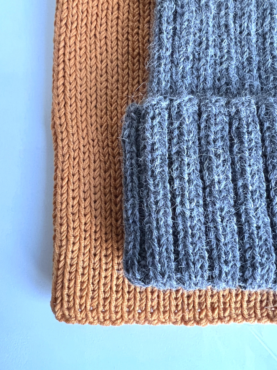 LAURIN – czapka z alpaki wywijana 517 średni szary