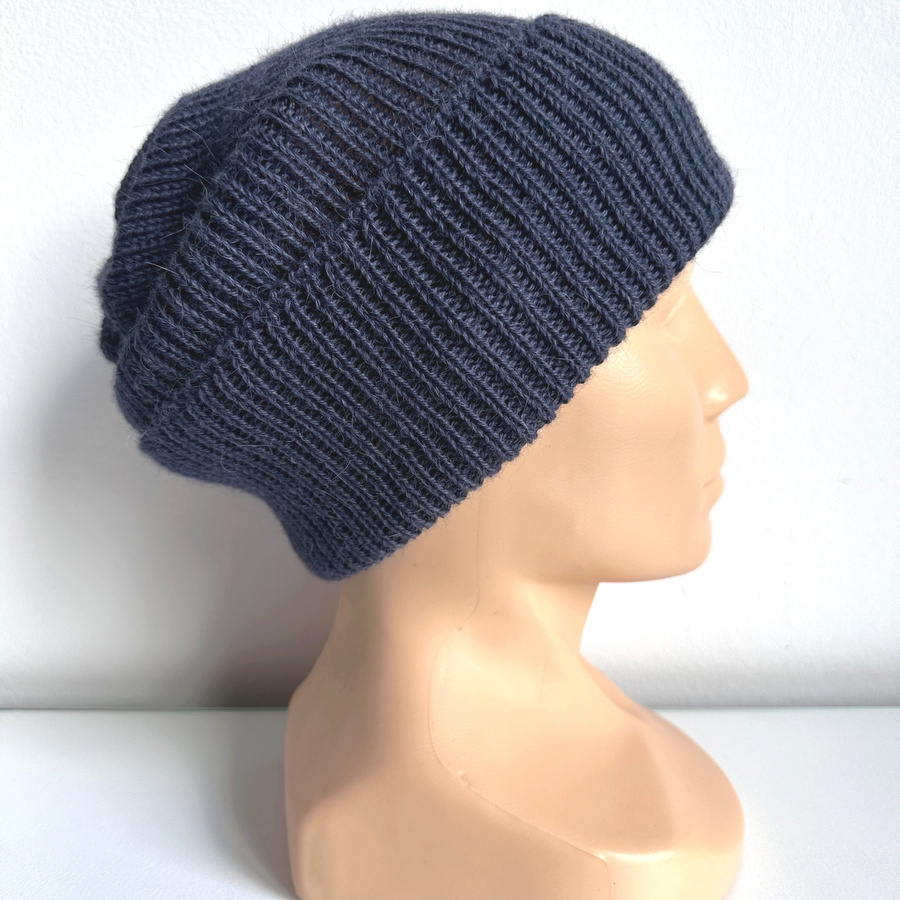 HELEN – czapka z alpaki damska 4305 ciemny indygo