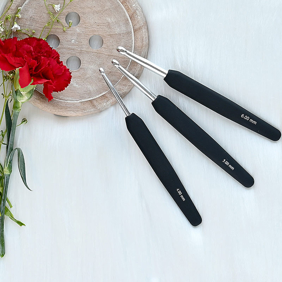 Szydełko KnitPro szydełko aluminiowe z czarną rączką