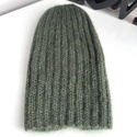 MARGARET 2.0 Beanie Alpaca Double Mohair and Silk 7895/19 Dark Green