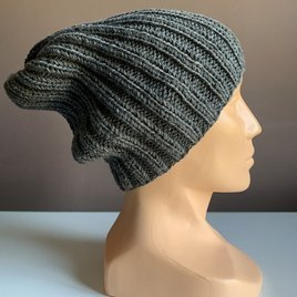 HELLI Unisex Merino Wool Beanie 100% Baby Merino 20 Dark Grey