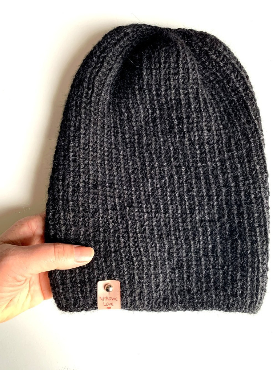 KIARA Women's Alpaca Beanie 100% Alpaca 8903 Black