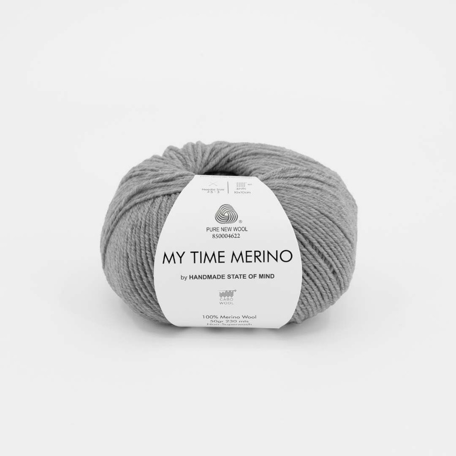 Włóczka GaboWool My Time Merino *9400 Szary Pył
