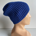 Czapka wełniana NANA 100% Baby Merino 33 Niebieski