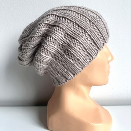 HELLI – czapka zimowa merino damska 23 Jasny Beż