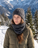 LAURIN Turn-Up Beanie 100% Alpaca 506/100 Dark Grey