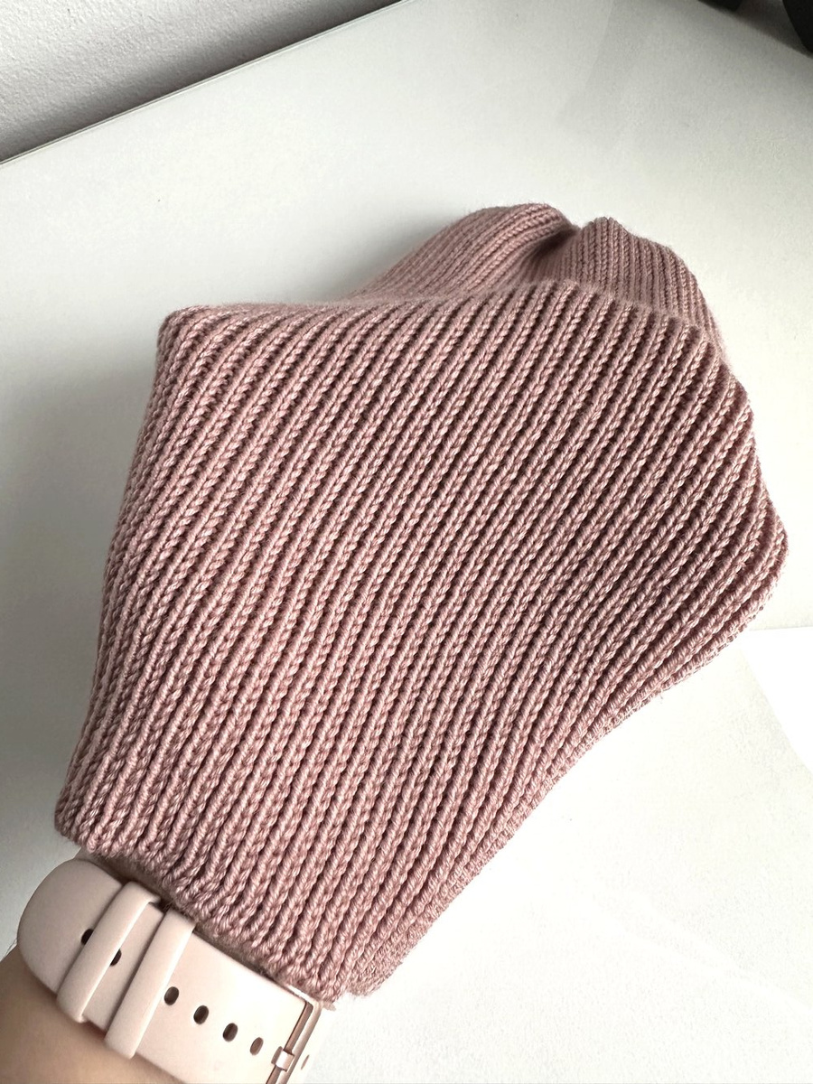 VARELLA – czapka z wełny merino 100% Baby Merino 49 Pustynna Róża, beanie przejściowa