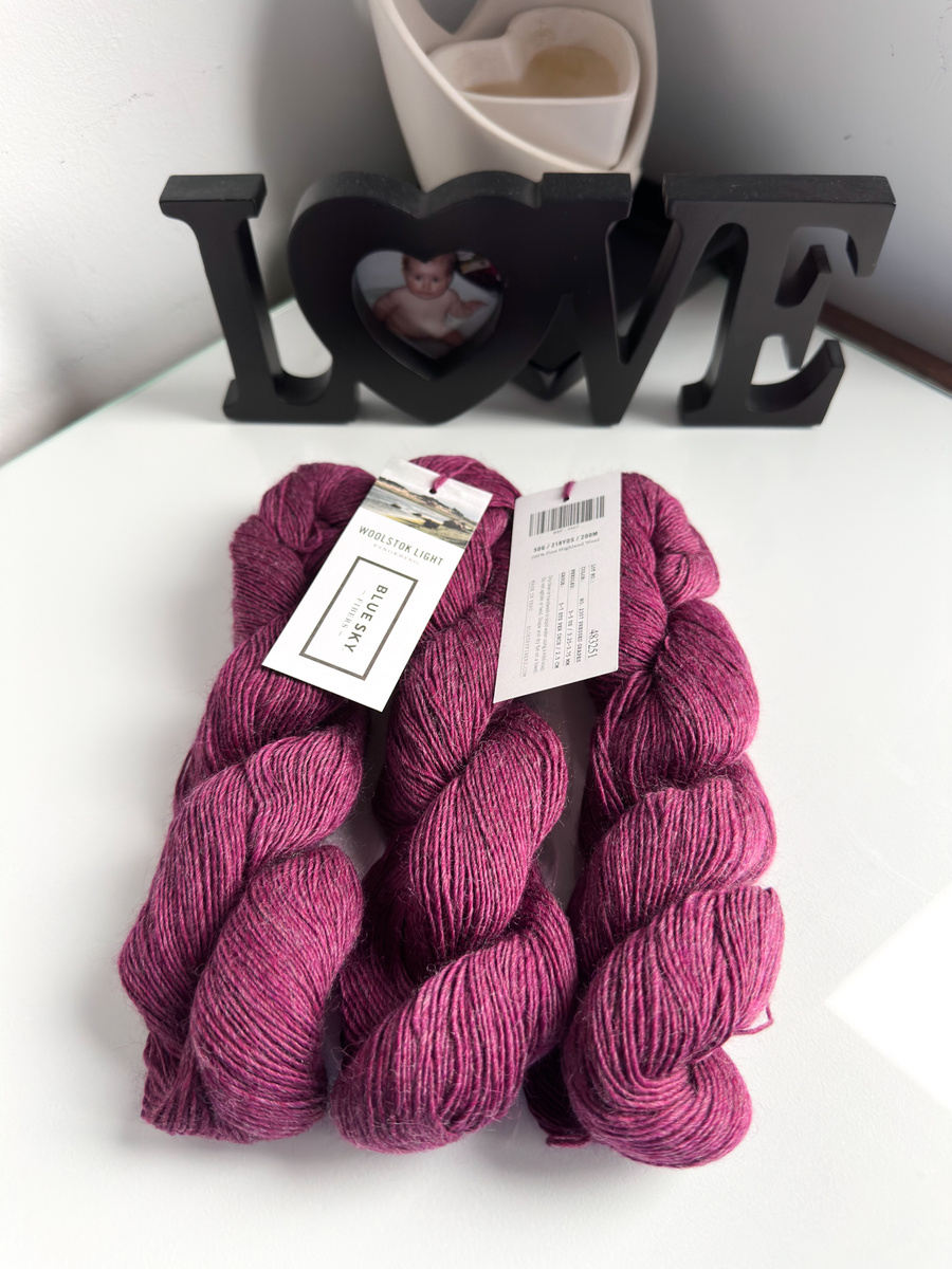 Włóczka Blue Sky Fibers Woolstok Light BSF2307 Pressed Grapes