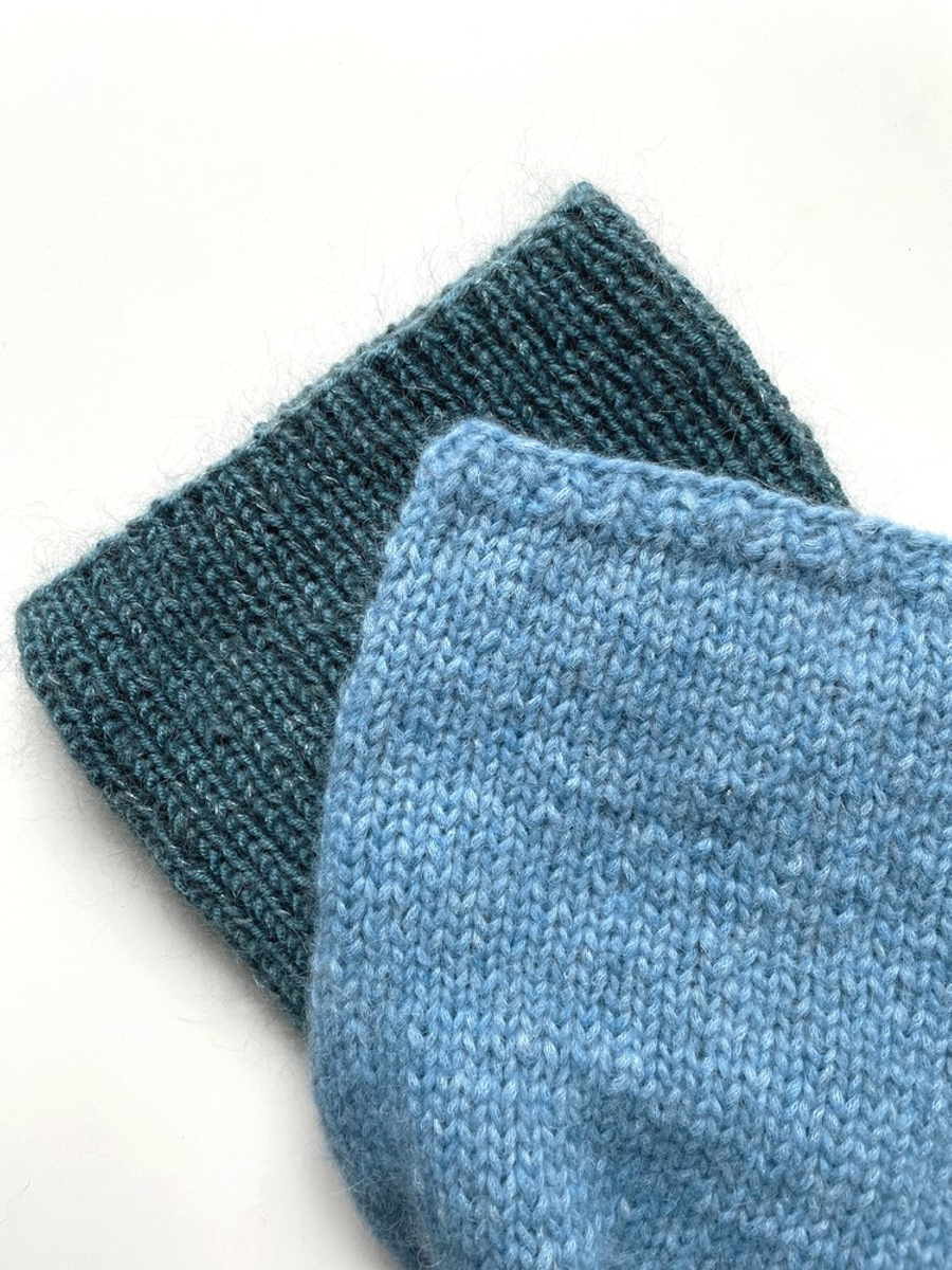 CHMURKA Beanie-Mütze aus Alpaka 21 Meeresblau