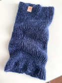 Ręcznie robiony KOMIN AUREA 100% Baby Merino plus moher i jedwab 13/28 Granatowy