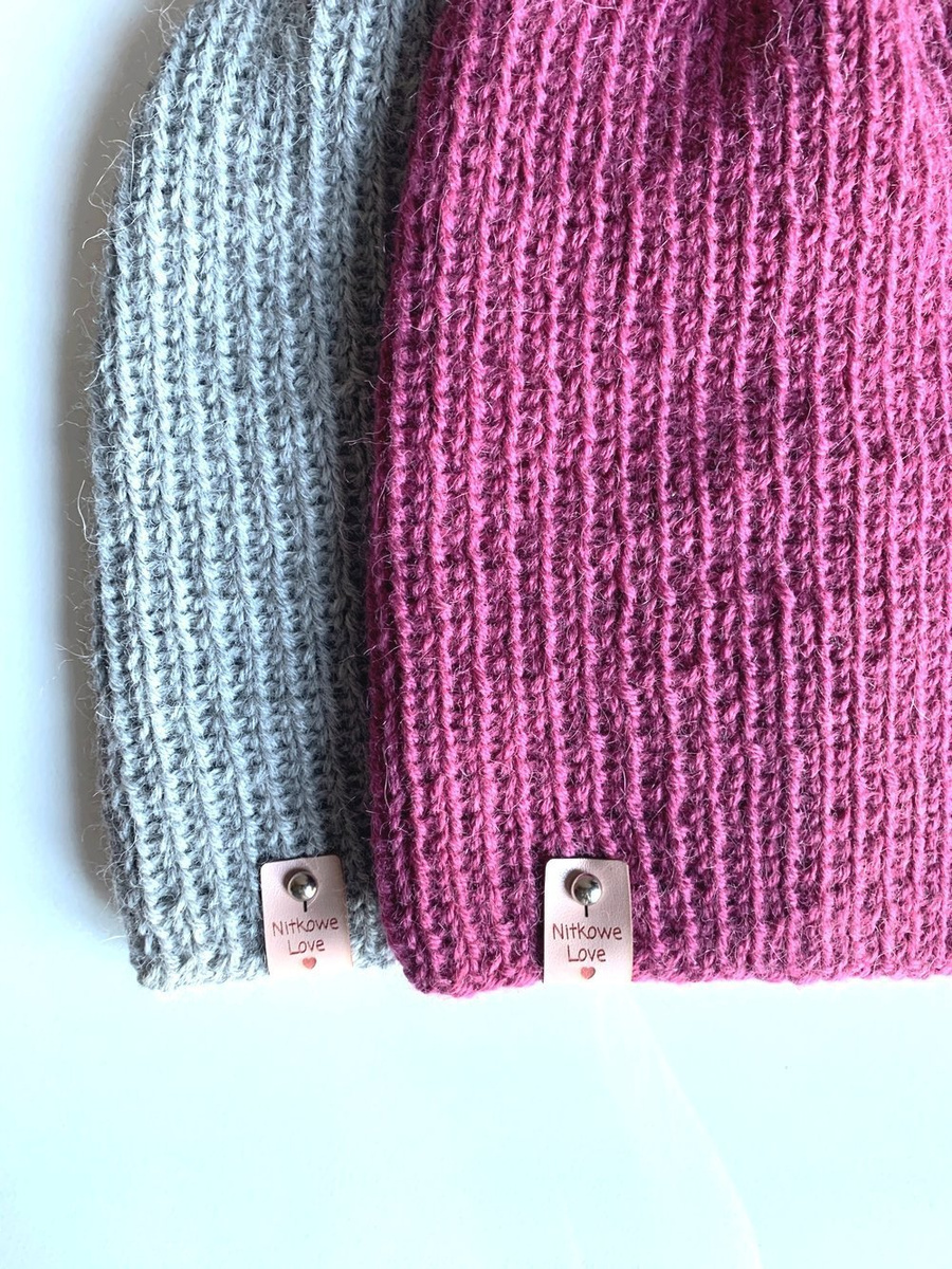 KIARA Beanie 100% Alpaca 3770 ciemna fuksja