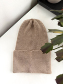 Beanie czapka z wełny merino VARELLA 100% Baby Merino  64 jasny dąb